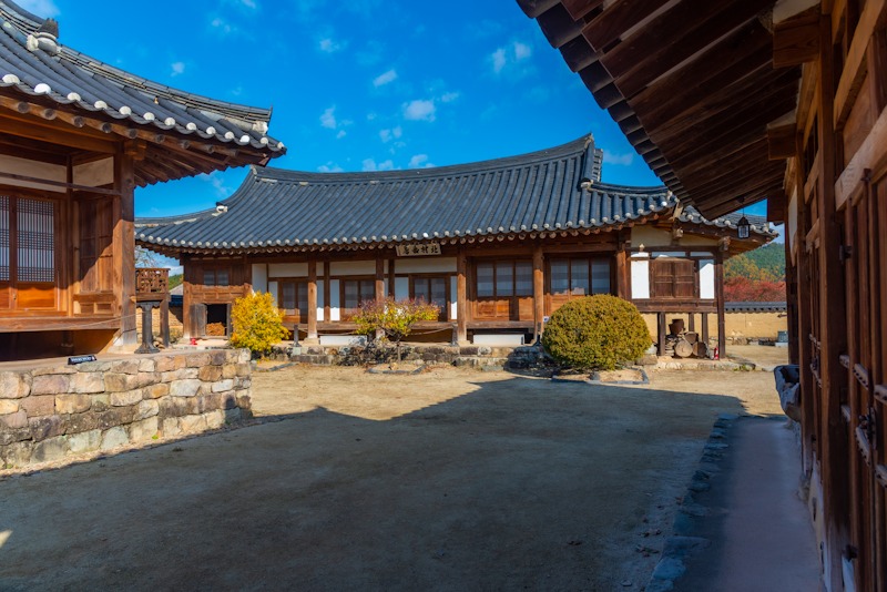 Traditionelles koreanisches Haus Hanok