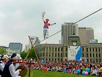 Koreanischer Seiltanz