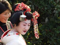 Japanische Tracht Kimono